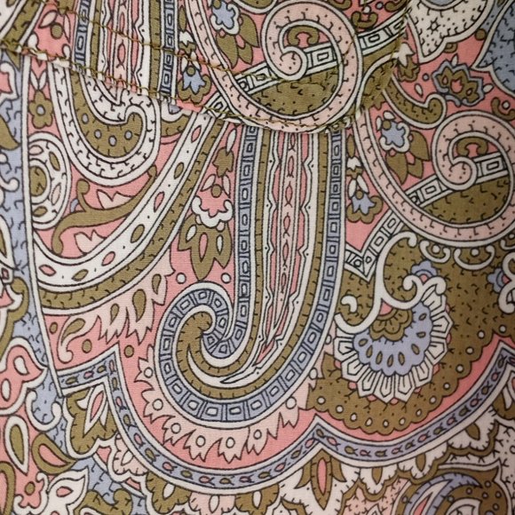 'TALBOTS PETITES' Roll tab Shirt Size LP Paisley EUC - Picture 4 of 9